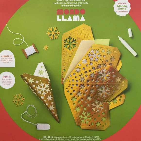 2 Kits! Create Your Own Paper Stars Kit Christmas Fun Craft! - Picture 5 of 5